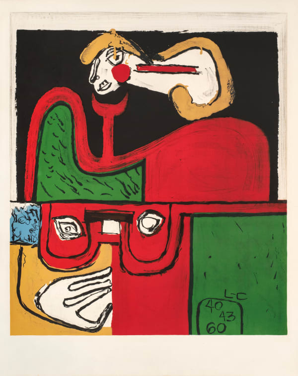 Le Corbusier, Portrait Ozon et Georges, 1964