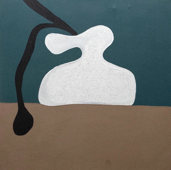 Lulama Wolf Is this still life XXI, 2022 acrylic and sand on canvas 80 x 80 cm 31 1/2 x 31 1/2 in