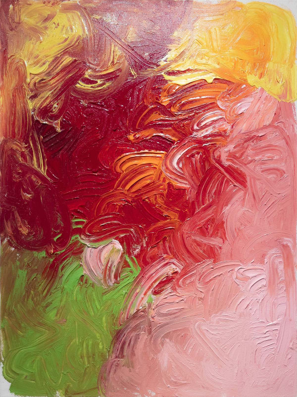 Hermann Nitsch HF Ina 21, 2021 acrylic on canvas 200 x 150 cm 78 37/50 x 59 3/50 inches