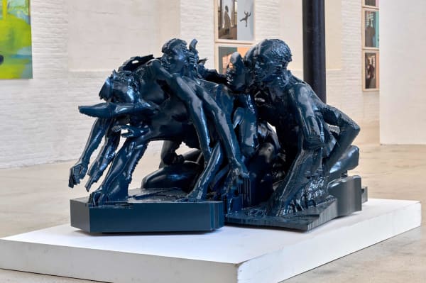 Miles Greenberg Narcissus I, 2021 high density foam, steel, automative paint 99 x 133 x 150 cm 39 x 52 3/8 x 59 in