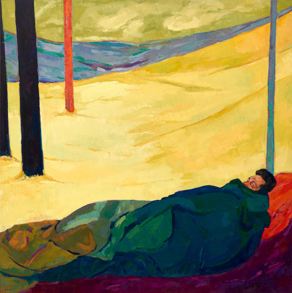 Anas Albraehe Untitled, 2022 oil on canvas 150 x 150 cm 59 x 59 in