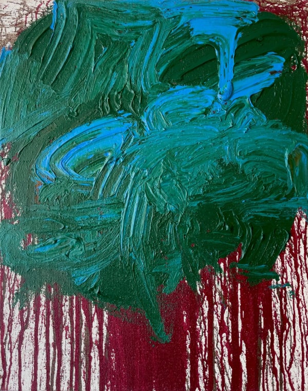 Hermann Nitsch K_enya_20, 2020 acrylic on canvas titled, signed and dated on the reverse 100 x 80 cm 39 3/8 x 31 1/2 in