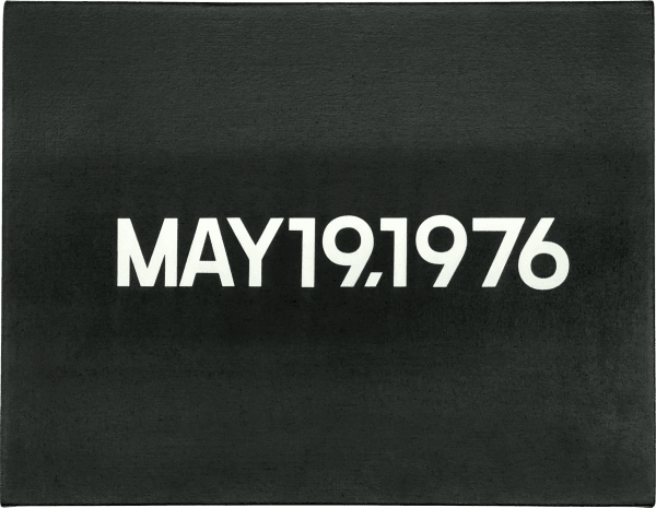 On Kawara, May 19, 1976, 1976