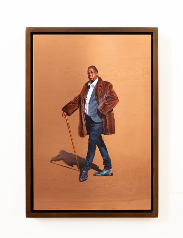 Mario Moore 1701, 2023 oil on copper 45.7 x 30.5 cm 18 x 12 in