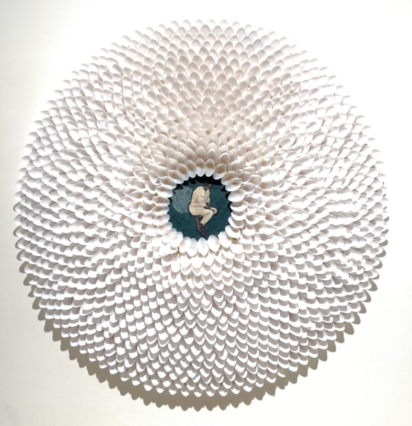 Wonder Buhle Ukuzisola, 2023 mixed media diameter: 107cm