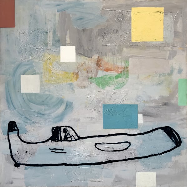 Donald Baechler, Abstract Painting with Spaceship, 1986