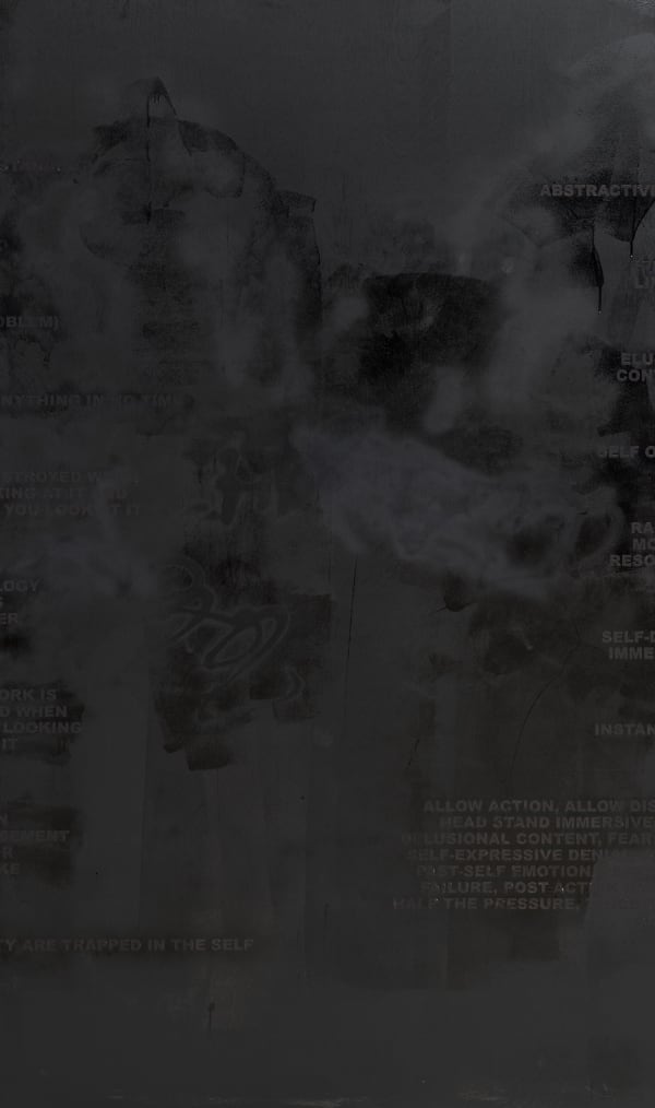 Stefan Brüggemann Hyper-Palimpsest, 2019 acrylic and spray paint on wood 205 x 120 x 5.5 cm 80 3/4 x 47 1/4 x 2 1/8 in ref : BRUGG95550