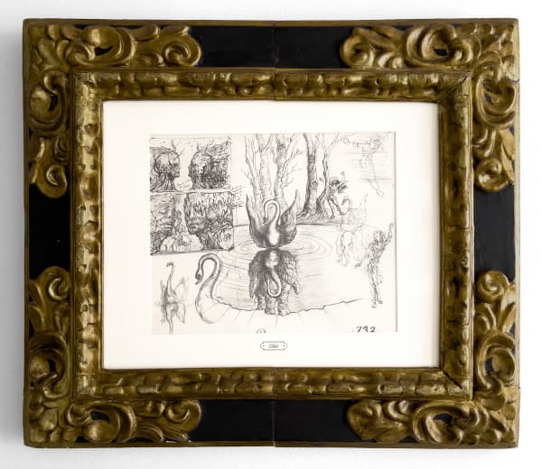 Salvador Dalí, Composition Au Cygne et à l'Elephant, c.1947