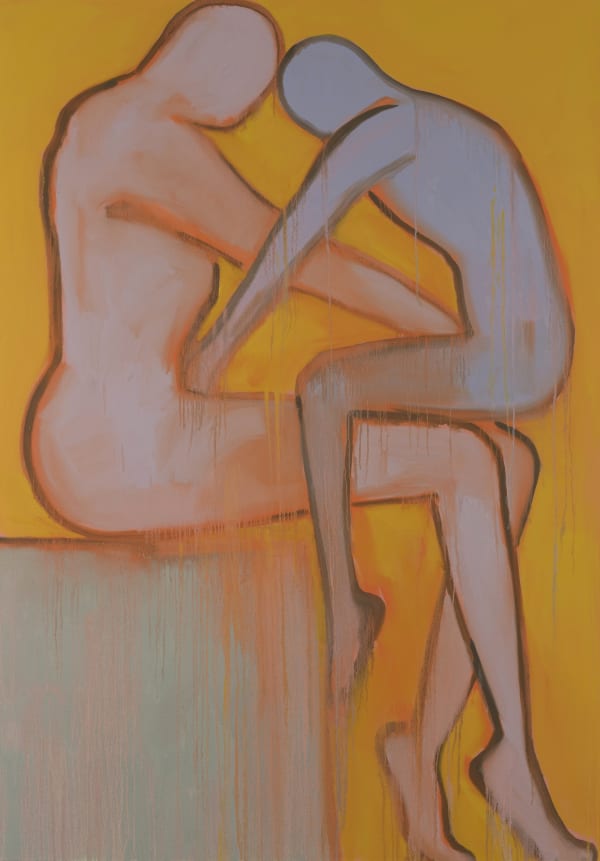 The Ford in the River I-2019 - oil on linen 67 x 47 inches