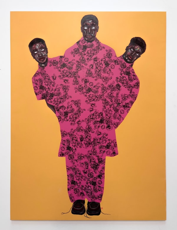 Emmanuel Taku Trinity, 2022 acrylic on canvas 200 x 150 cm 78 3/4 x 59 in.
