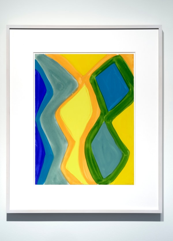 Marina Adams 16x12_244, 2024 gouache and crayon on Arches aquarelle 40.6 x 30.5 cm 16 x 12 in framed: 48.5 x 58.5 x 4 cm