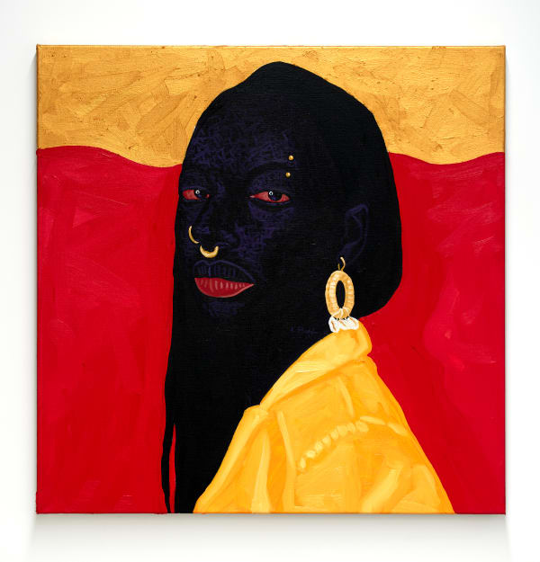 Kwesi Botchway Free Spirit, 2021 oil on canvas 80 x 80 cm 31 1/2 x 31 1/2 in