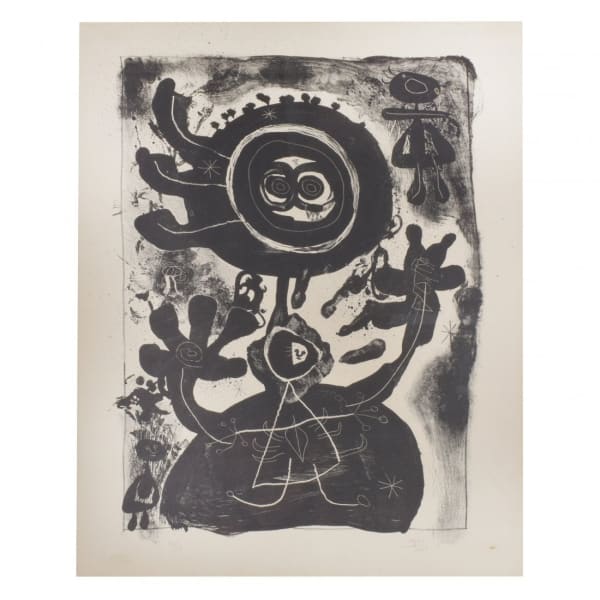 Joan Miro, Grand Personnage Noir, 1948