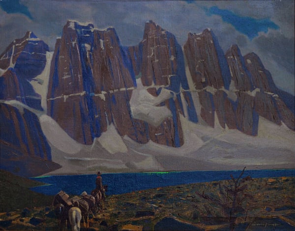 Charles Comfort Amethyst Lake, Tonquin Valley, Jasper oil on canvas 20 x 26 in 50.8 x 66 cm signed lower right