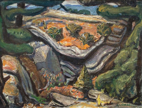 Arthur Lismer - Rocks and Pine Trees, Georgian Bay, 1938