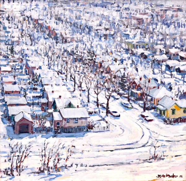 Stan Phelps Mid Winter, Sunnyside, 1982 acrylic on canvas 40 x 40 in 101.6 x 101.6 cm signed lower right