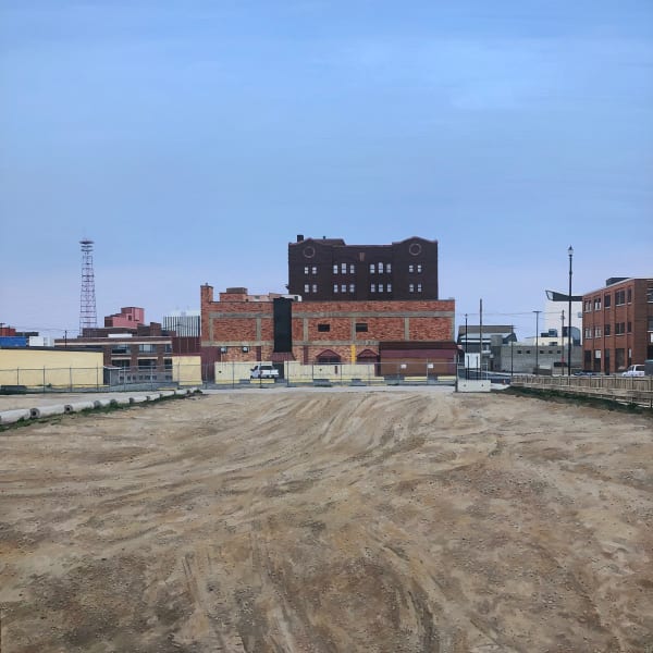 Allan Thomas Saskatoon 3, 2023 oil on birch panel 40 x 40 in 101.6 x 101.6 cm