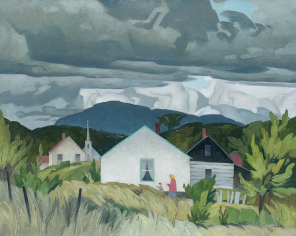 Alfred Joseph Casson - Village Scene, 1965