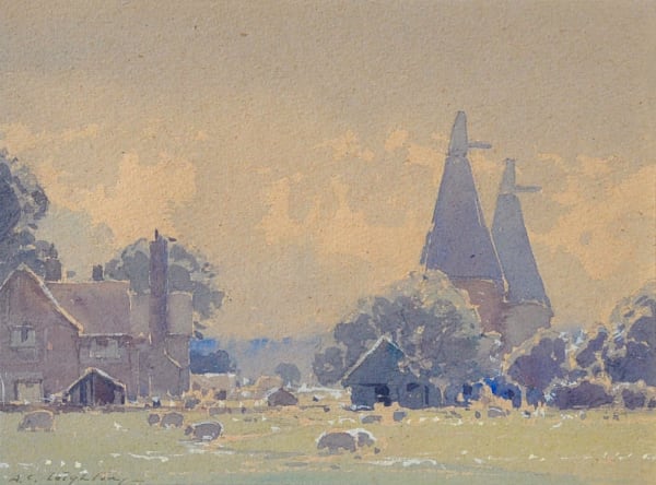 Alfred Leighton, The Hop Farm, Northern Sussex, 1954