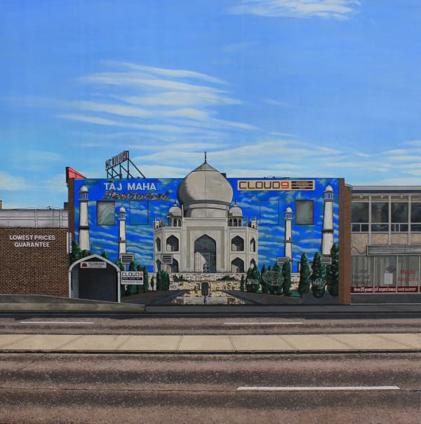 Allan Thomas Taj Maha, 2024 oil on birch panel 40 x 40 in 101.6 x 101.6 cm