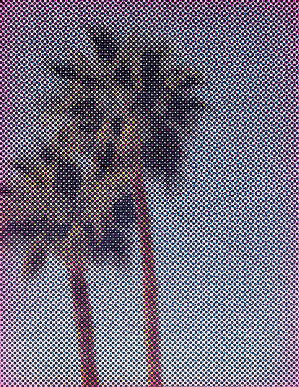 Maggie Hall Palm Trees II (Study), 2025 acrylic on canvas 24 x 18 in 61 x 45.7 cm $ 9,000 USD.