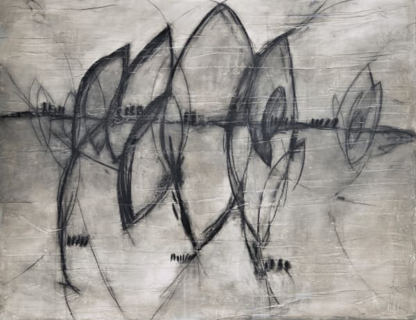 Sharie Hunter Echoing Plains II, 2025 mixed media 48 x 60 in 121.9 x 152.4 cm