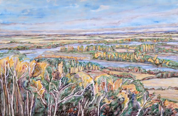 Adeline Rockett, Early Autumn Near the River, 1984
