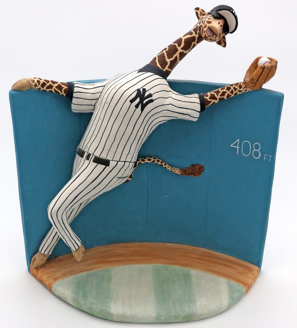 Unknown Artist Giraffe NY Yankee Ball Player , n.d.