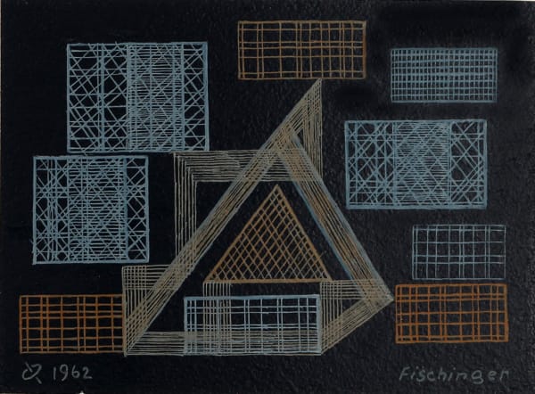 Oskar Fischinger, Untitled (Triangle with Squares), 1962