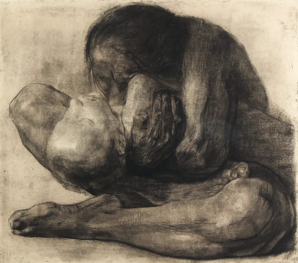 Kathe Kollwitz, Frau mit Totem Kind (Woman with Dead Child), 1903