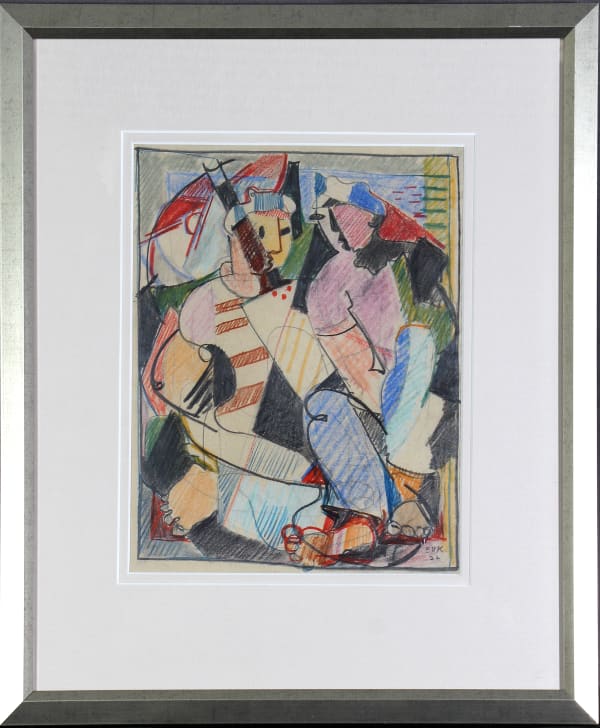 Edmund Kinzinger, Two Seated Fisherman, 1932