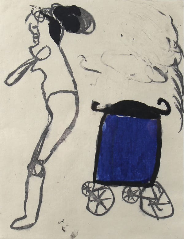 James Havard, Woman with Trash Can, 2000