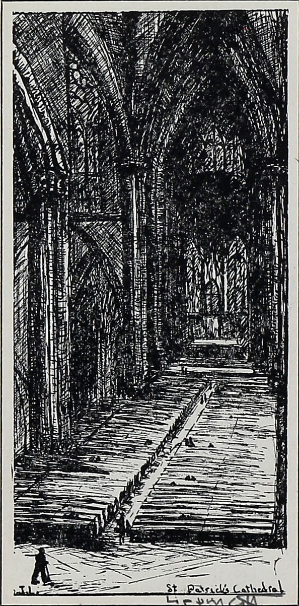 Janet Lippincott, St. Patrick’s Cathedral, ca. 1950's