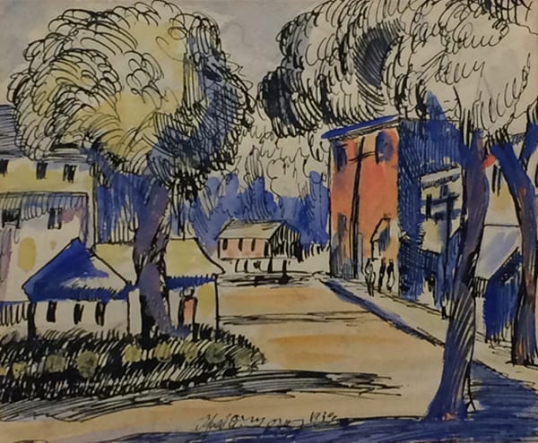 Alfred Morang, Untitled (Road With Trees), 1939