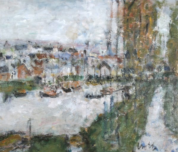 Paul Crotto, Untitled (French Town Scene), 1964