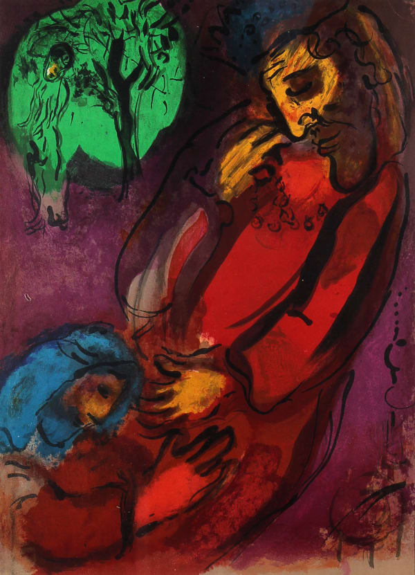 Marc Chagall, David pleure Absalom (David Mourning Absalom), 1956