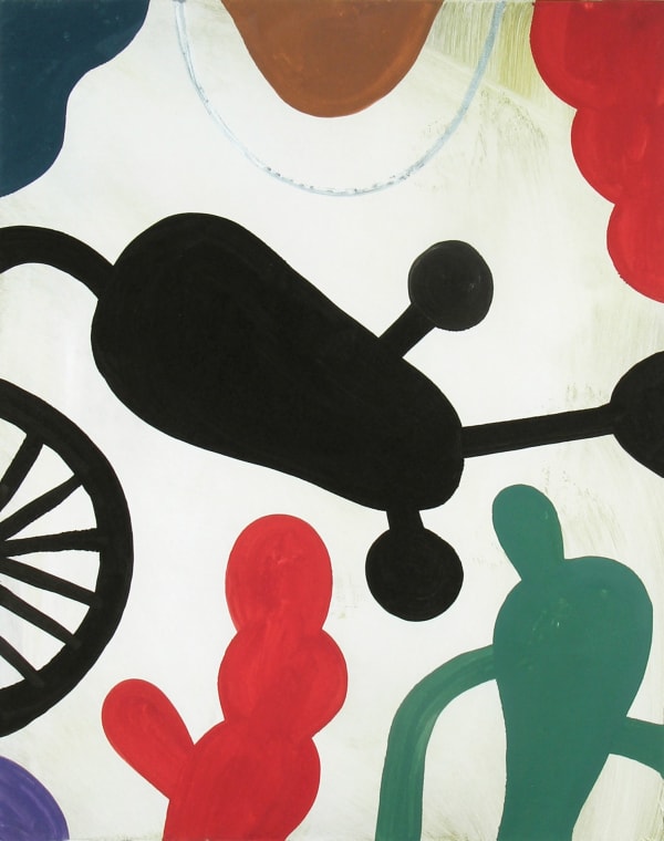 Dan Rizzie, Untitled (Forms in Black, Red and Green)), 1997