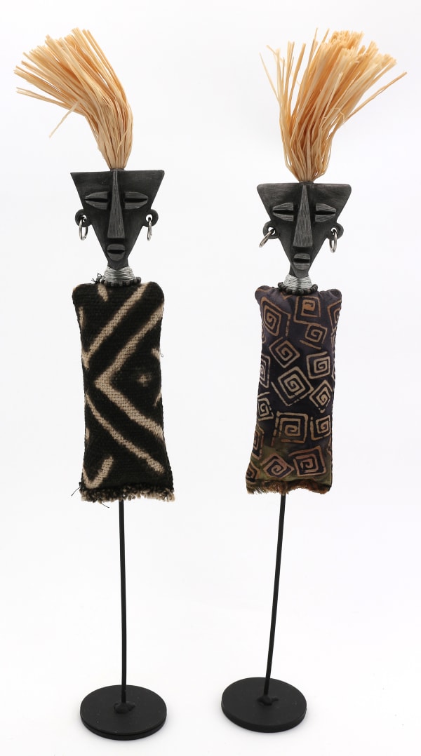 Julie Clinton African Tribal Art 2 African Figures , n.d.