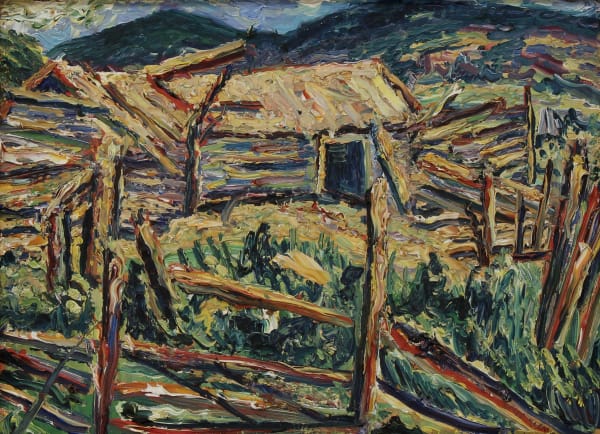 Alfred Morang, Untitled (Log Cabins), 1939