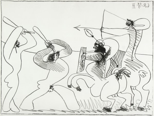 Pablo Picasso, Combat des Centaures, III, 1959