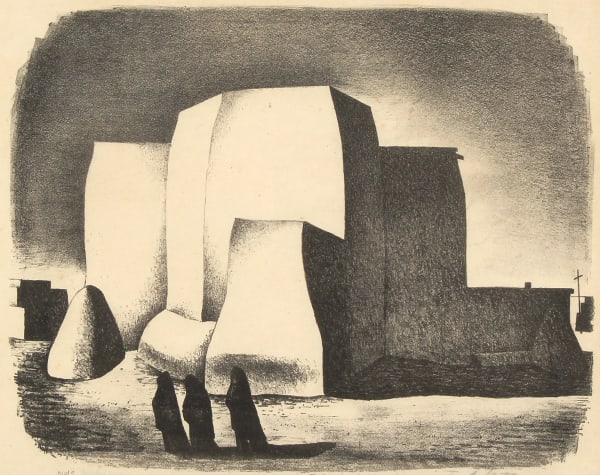 Emil Bisttram, No. 19 Ranchos Church, n.d.