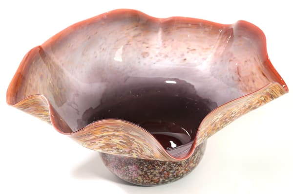 Unknown Artist Flora Formed Glass Bowl , n.d.