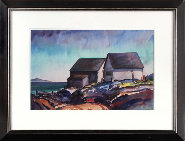 Emil Bisttram, Untitled (Coastal Scene), n.d.