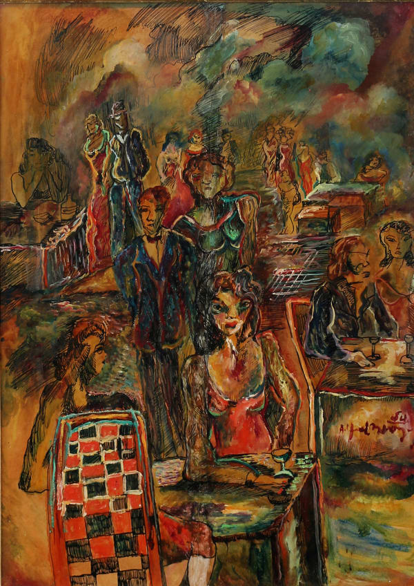 Alfred Morang, Untitled (Bar Scene), 1954