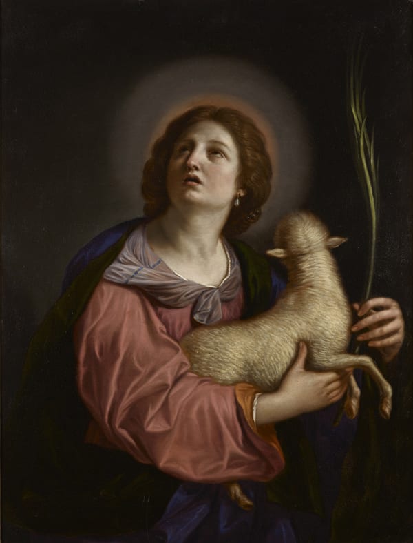 Giovanni Francesco Barbieri detto il Guercino, Sant'Agnese, 1642