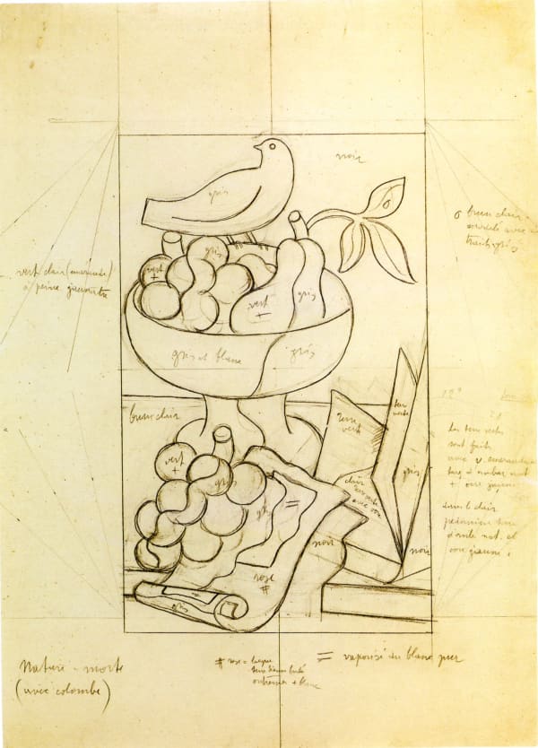 Gino Severini, Natura morta con colomba, 1929