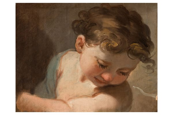 Ubaldo Gandolfi, Busto di bimbo con il capo rivolto in basso, a sinistra, 1772