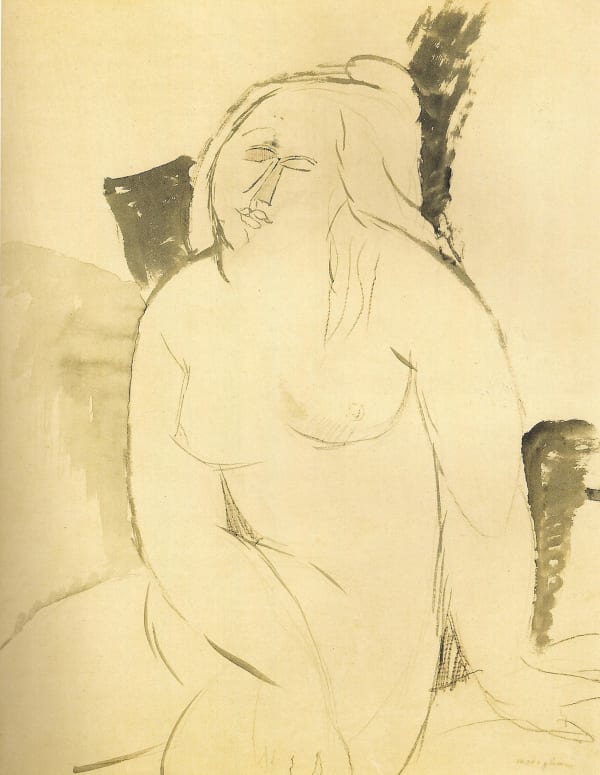Amedeo Modigliani, Nudo femminile seduto, 1915