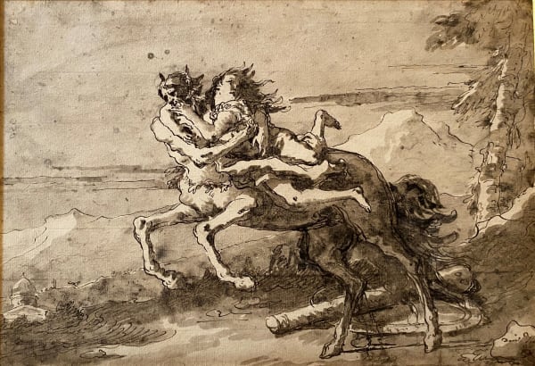 Giandomenico Tiepolo, Ninfa rapita da un centauro (o Fuga del Centauro rapitore), 1780