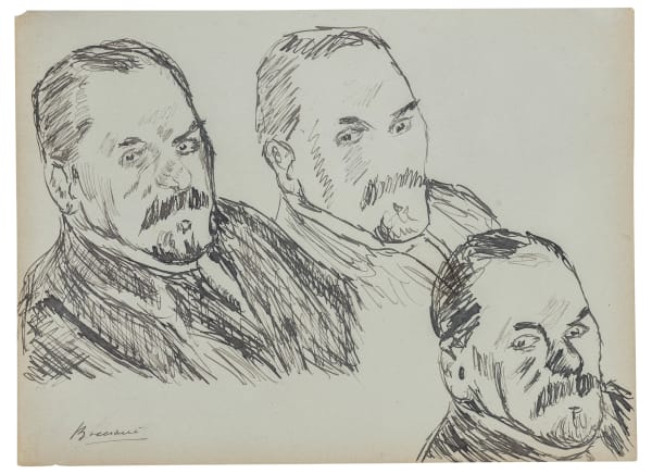 Umberto Boccioni, Studi per il ritratto del Cavalier Tramello, 1906